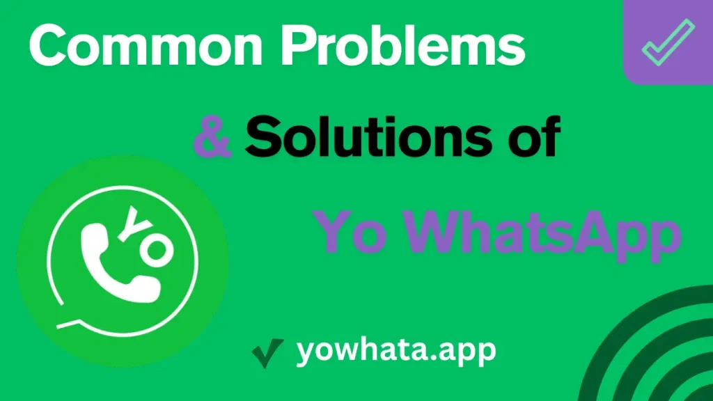 Common Problems & Solutions of Yo WhatsApp